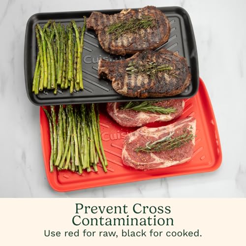 Medium Cuisinart Grilling Prep and Serving Tray Set - Dishwasher Safe, Nesting Melamine