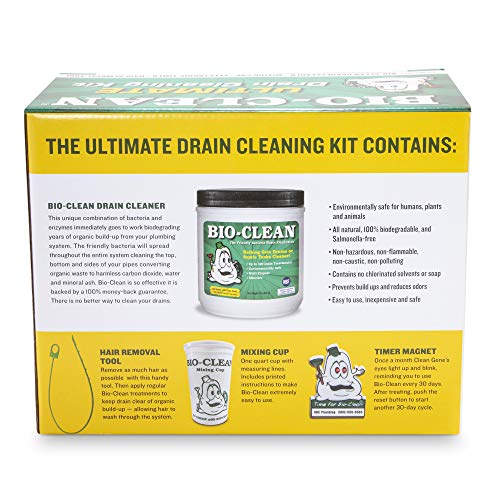 Drain Cleaning Kit for Septic Tanks Grease Traps & Drains - All Natural Enzymes