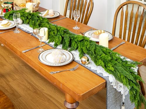 5FT Artificial Cypress Garland Christmas Decor – Green Moon