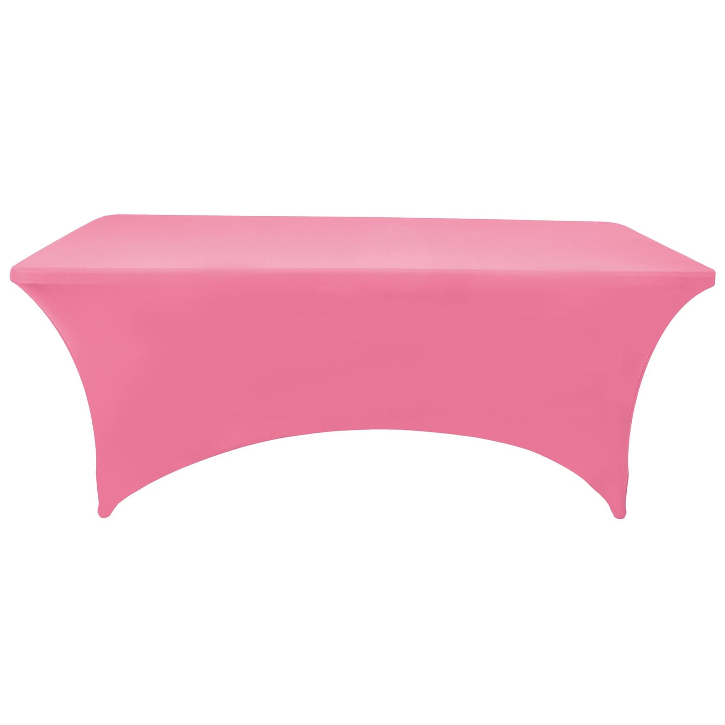 ZarzaaSik 2-Pack 8ft Spandex Table Covers for Rectangle Folding Tables - Washable Elastic Tablecloth - Ultimate Fitted Table Protector for Birthday Parties, Trade Shows, Banquet