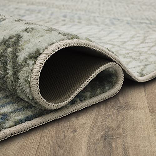 Mohawk Home Prale Geometric Ivory (2' 6" X 10') Runner Rug
