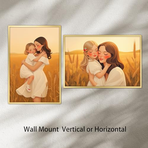 Giftgarden 24x36 Poster Picture Frame Gold, Textured Metal 36x24 for