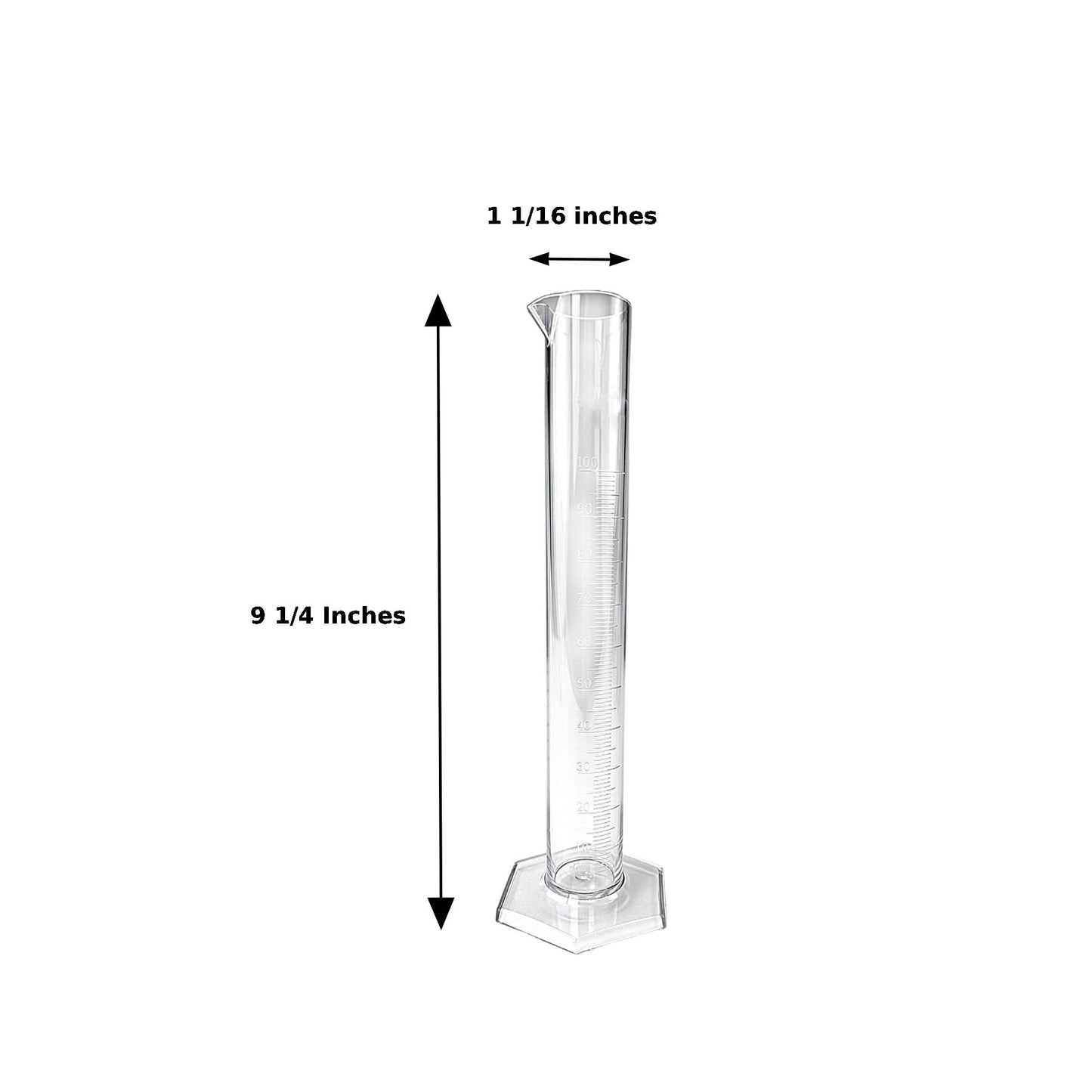 North Mountain Supply – Fermentation Test Kit – 8" Italian Glass Triple Scale Hydrometer & 100cc Extra Clear Graduated Cylinder – Combo Kit with Test Jar – Made in Italy – Lead & Mercury Free