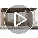 Velvet California King Quilt Set - Oversized Brown Taupe Striped Bedspread with Pillow Shams
