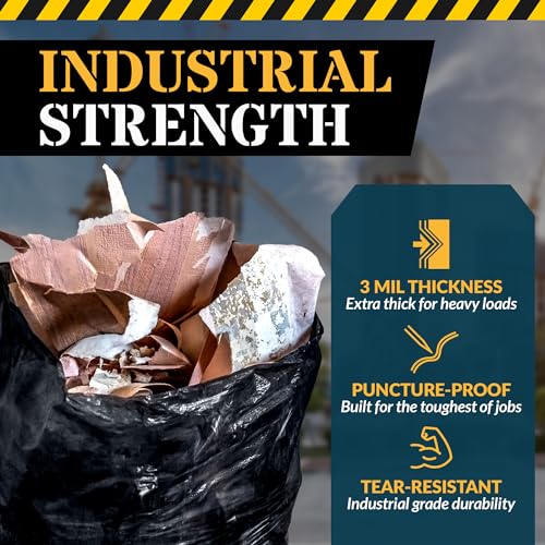 Reli. Heavy Duty 55 Gallon Contractor Trash Bags - Pack of 20