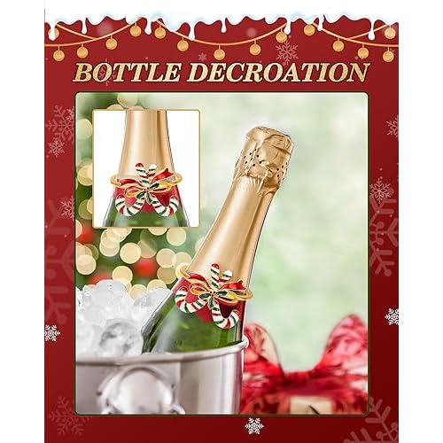 KPOSIYA Christmas Napkin Rings Set of 6pcs, Gold Metal Napkin Ring Holder Bluk for Xmas Party Favor Holiday Winter Dinner Table Decoration