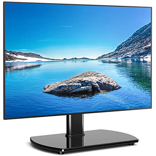 Rfiver Universal Swivel TV Stand for 27-60 Inch TVs, Adjustable Height & Strong Steel Construction