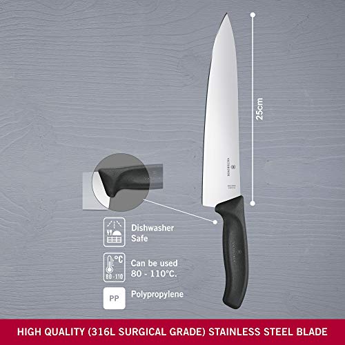 Victorinox 8 Inch Swiss Classic Chef's Knife - Non-Slip Stainless Steel