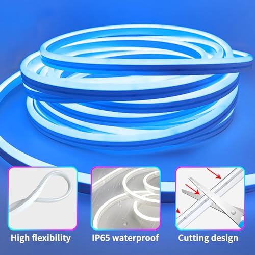 segrass 100FT RGB LED Neon Rope Lights Waterproof Flexible Strip with Remote & APP Control