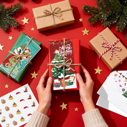 Christmas Money Holders for Cash, 20 Pack Cards with Envelopes Cash