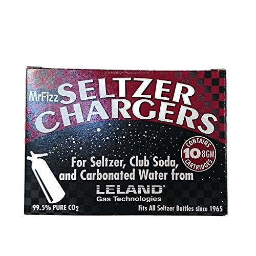 CO2 Soda Charger 8g 50-Pack for Soda Siphons & Makers - Compatible with All 1 Liter/Quart Models