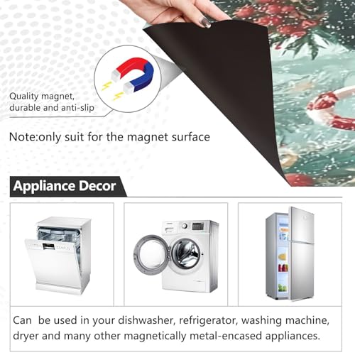 Wusikd Christmas Tree Dishwasher Magnet Cover 23x26 in - Multi 5
