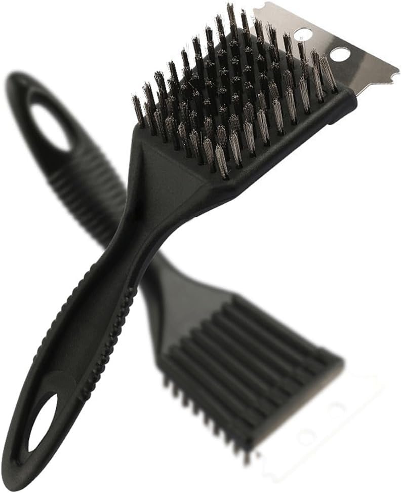 Skiennix Heavy-Duty Grill Brush - Stainless Steel Wire Scraper for Outdoor BBQ Cleaning
