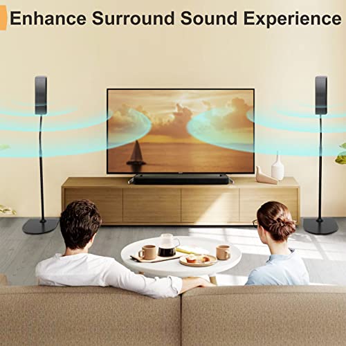 Adjustable Speaker Stand for Bose OmniJewel & Surround Speakers - Black, Pack of 2