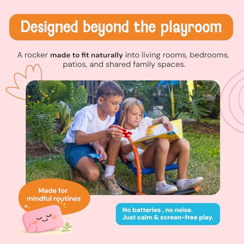 Kids Sensory Rocking Chair for Autism & Focus - Calming Indoor Seat