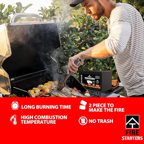 Bulk Fire Starters 500 Pack Waterproof Odorless for Fireplace, Grill & Campfire
