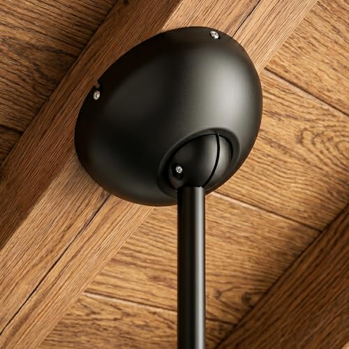 Haipeel Universal Ceiling Fan Sloped Ceiling Adapter Kit - Matte Black, 3 Inch