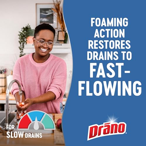 Drano Dual Force Foamer Drain Clog Remover & Cleaner 17oz Pack of 5