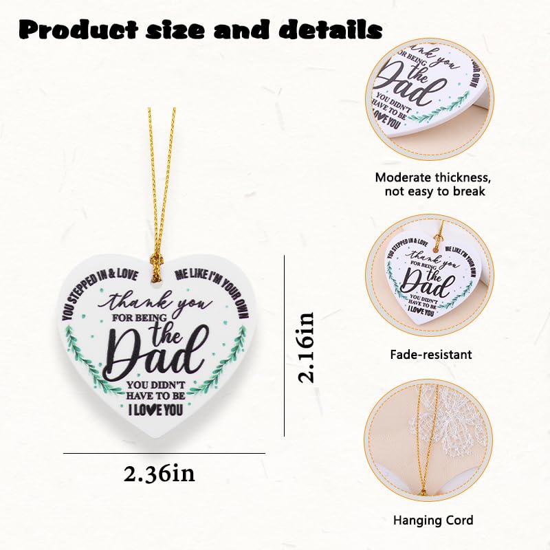 Dad Christmas Tree Ornament - Heartfelt Holiday Gift from Son & Daughter