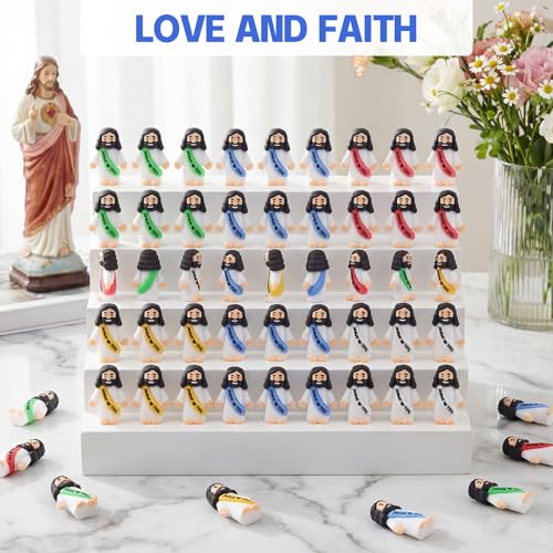 Small Jesus Figurines Set - 215 Religious Miniatures for Easter Gifts & Decorations