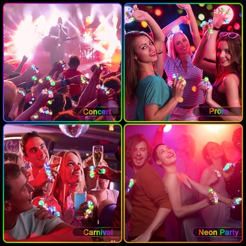 150 Pcs Light Up Glow Rings Set - Flashing LED Party Favors for Kids & Adults