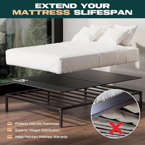 Queen Size Bunkie Board - Heavy-Duty Bed Support for Mattress - 60x80 with Noise-Reducing Cover - Variation Queen-60X80 IN