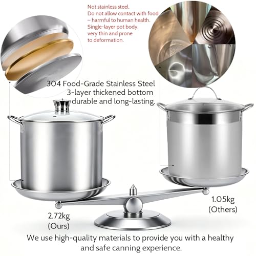 13-Inch Stainless Steel Water Bath Canning Kit with Pot, Rack & Accessories