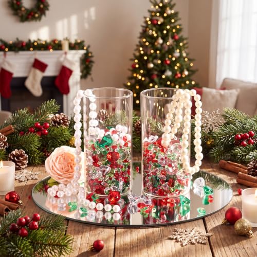 Hicarer 800 Pcs Diamond Acrylic Crystals for Table Scatter, Christmas
