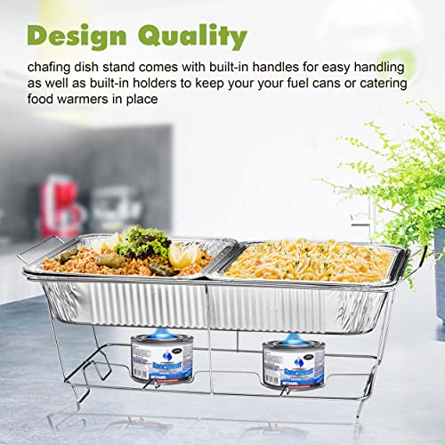 MAXYGIFT 12 Pack Full Size Chafing Wire Racks for Buffet Food Serving and Catering