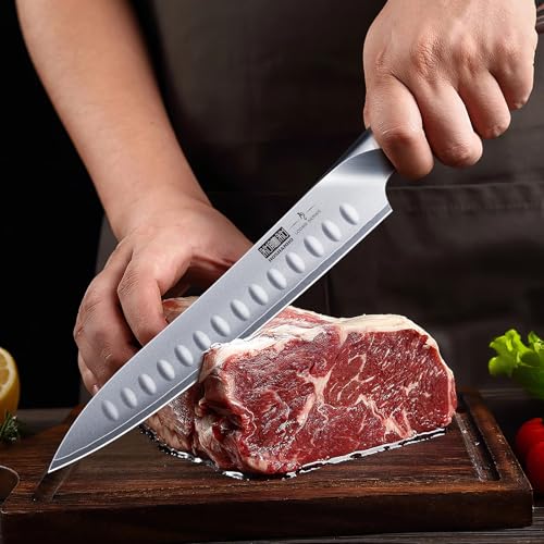 8-Inch Carving Knife & 7-Inch Meat Fork Set - Razor Sharp Kitchen Tools