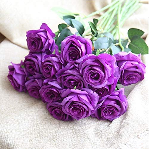 Real Touch Mini PU Tulips Bouquet - Premium Artificial Flowers for Wedding, Home & Event Decor (Set of 30, Cream White)