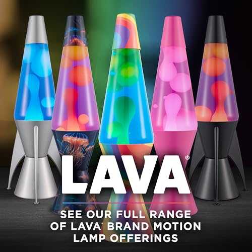 Lava Original 14.5-inch Retro Liquid Motion Lamp - Purple & Yellow Glow