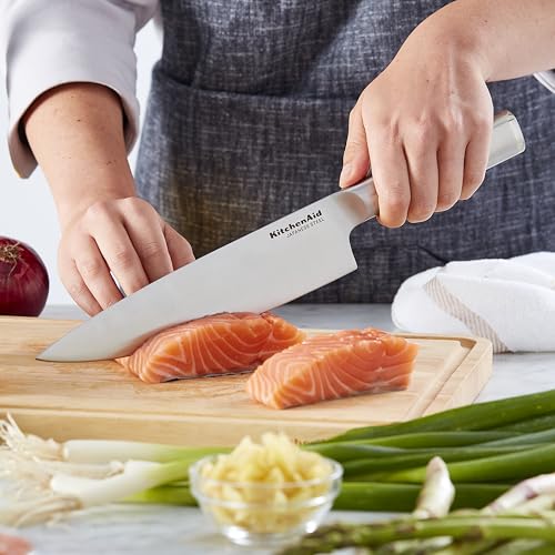 KitchenAid Gourmet 14-Piece Knife Set with Built-In Sharpener - Stainless Steel