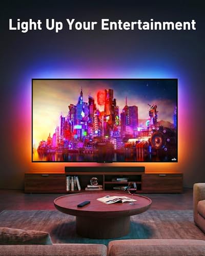 PERLESMITH Full Motion TV Wall Mount with LED Light for 37–86 Inch TVs - 16 Inch Wood Studs