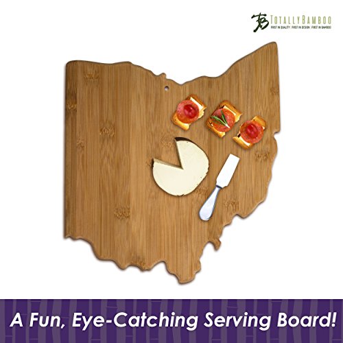 Ohio State Shaped Bamboo Serving & Cutting Board by Totally Bamboo