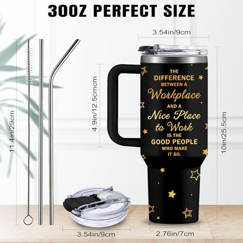 Retirement Gifts for Women Workplace 30 Oz Stainless Steel Tumbler - Mom Sister Best Friend