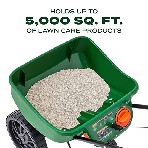 Mini Broadcast Spreader for Lawn Fertilizer, Grass Seed & Ice Melt - Single Pack