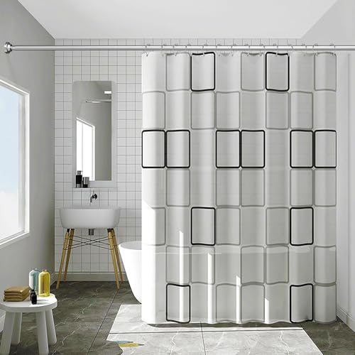 Umimile Adjustable Stainless Steel Shower Curtain Rod 50-86 Inches Tension Rod