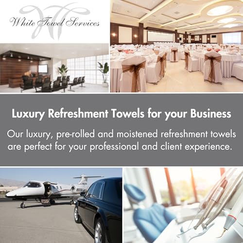 Disposable Cotton Hospitality Towels - Lemon & Lavender, 8x8 inch, Case of 100 - Single-Use Oshibori Style Towels