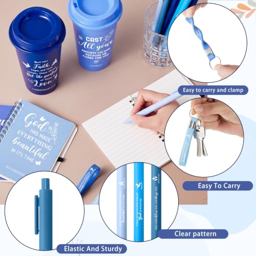 Skylety 48 Set Christian Scripture Gifts Blue Gradient Coffee Cups & Accessories