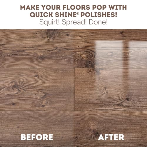 Quick Shine Hardwood Floor Luster 64 oz Pack of 4 - Natural Shine & Scratch Protection