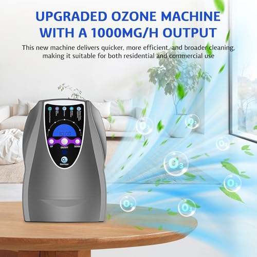 VTAR Ozone Machine - 1000mg/h Multipurpose Air and Water Purifier - Dark Gray