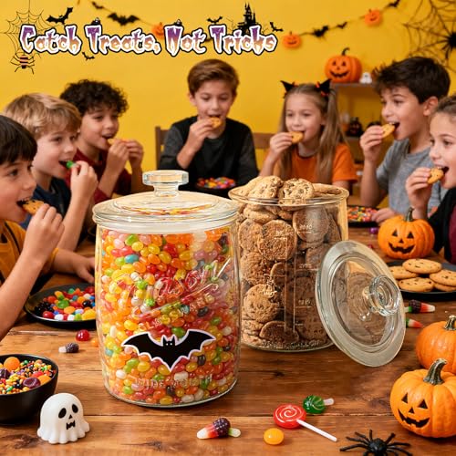 Dwbligt 1 Gallon Glass Cookie Jar with Airtight Lid & Wide Mouth - Food Storage