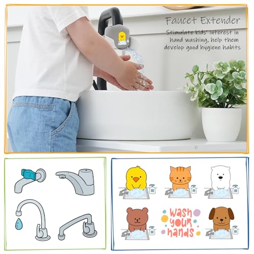 Grey & White Toddler Step Stool for Bathroom Sink & Potty Training 2-Pack - Kid-Friendly Plastic Boosters with Faucet Extenders