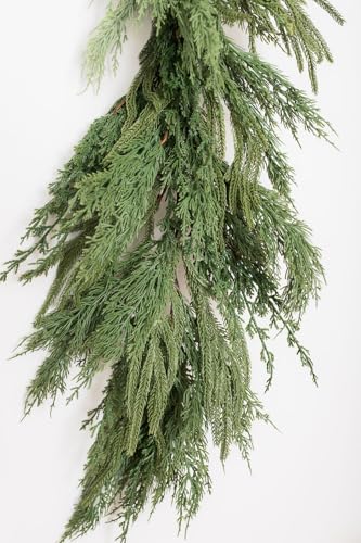 9ft Lavish Mixed Garland: Norfolk Pine, Juniper & Cypress — Graylee James