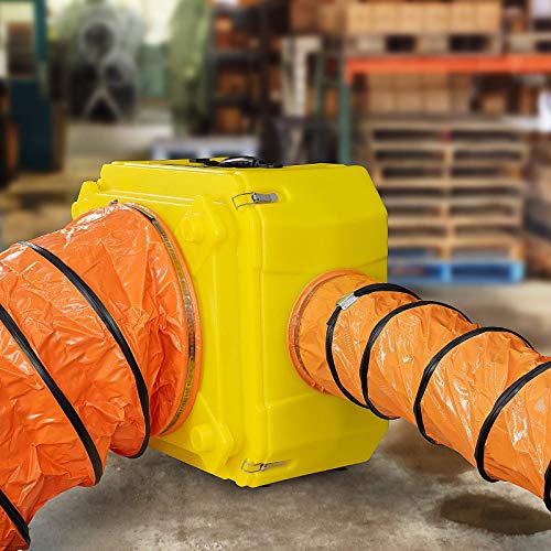 8-Inch PVC Flexible Duct Hose for Air Scrubbers - Easy Storage, 16.4 Feet