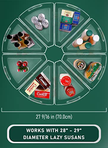 28-Inch Lazy Susan Organizer Bins - 8 Pack for Corner Cabinet Storage - Variation of THIS listing