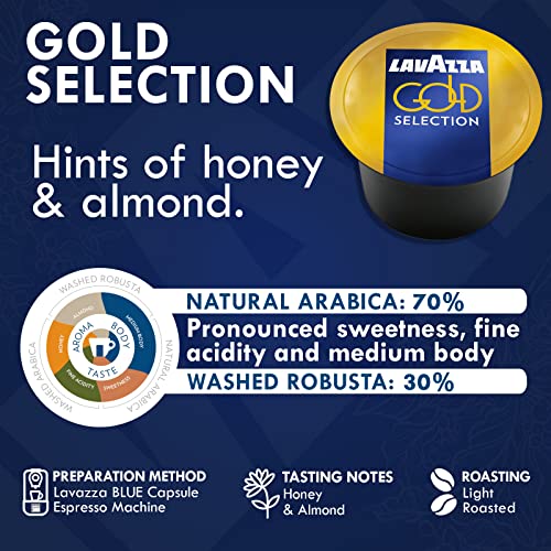 Lavazza Blue Coffee Pods Variety Pack 30 Count - Top Class, Gold Selection & Caffè Crema