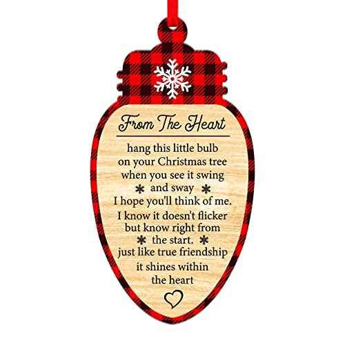 SICOHOME 2025 Friend Christmas Ornament - Friendship Gift Keepsake Best Friend Christmas Ornament Best Friends Ornaments for Christmas Tree Decorations Friendship Ornament for Friends Women