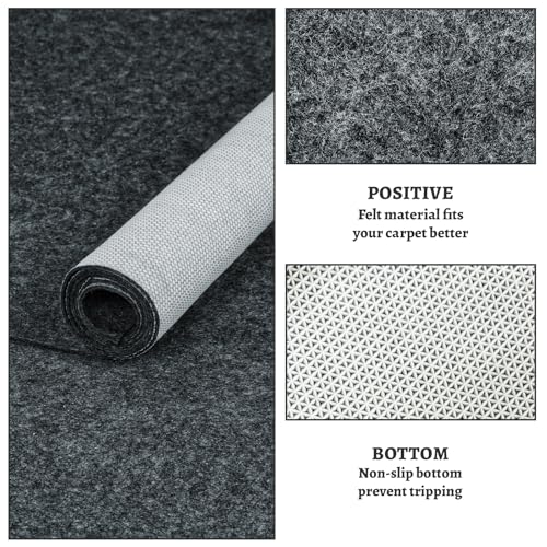 9' x 12' Waterproof Non-Slip Rug Pad for All Floors Felt Cushion for Carpets